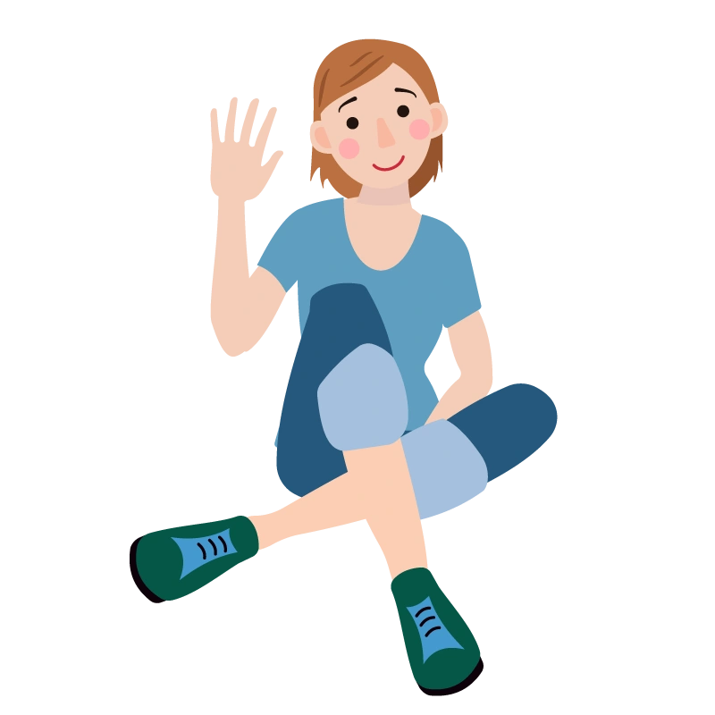 Character saluting