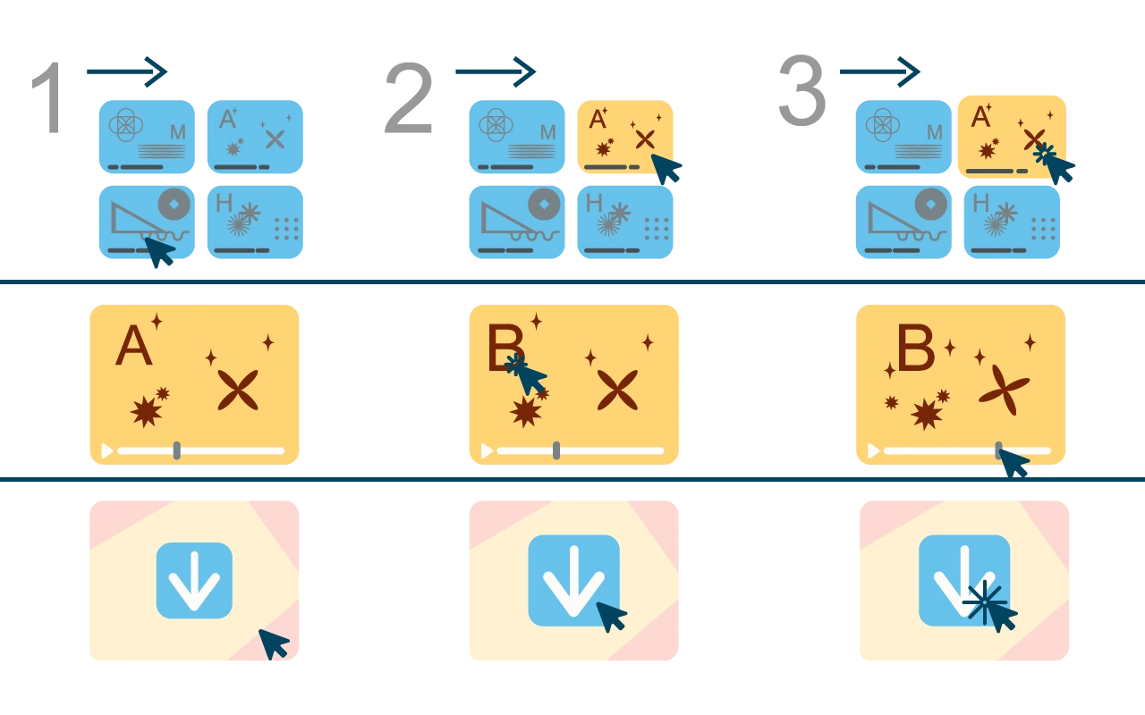 Illustrated character using computer