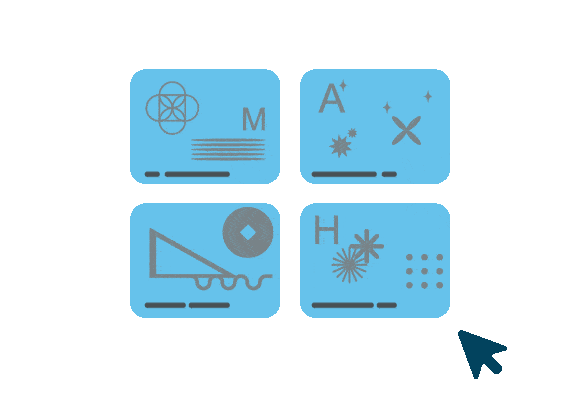 Set of assets created for social media and publicity