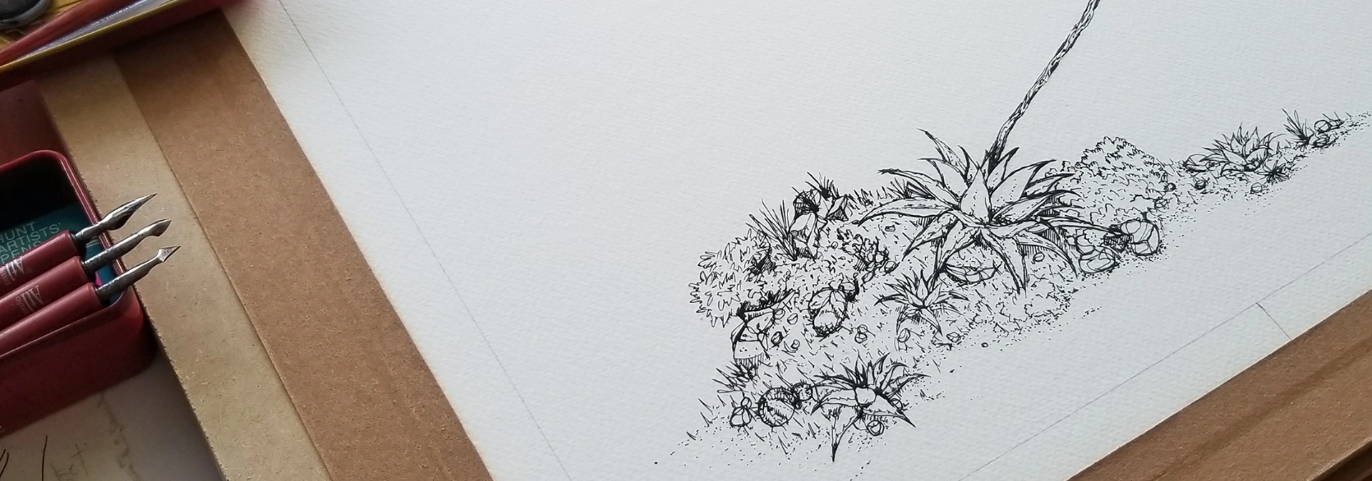 Picture of drawing making process